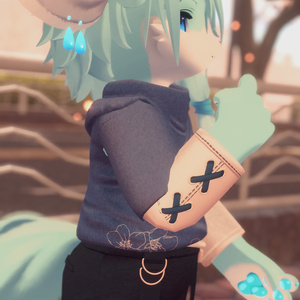 【VRChat想定3Dモデル】パーカーコーデ「Skylark」 缩略图 9