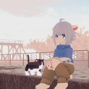 【VRChat想定3Dモデル】パーカーコーデ「Skylark」 缩略图 10