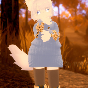 【VRChat想定3Dモデル】ニットワンピコーデ「SugarMaple」 缩略图 15
