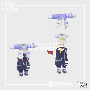 【VRChat想定3Dモデル】ストリートウェア「Strelitzia」 缩略图 2