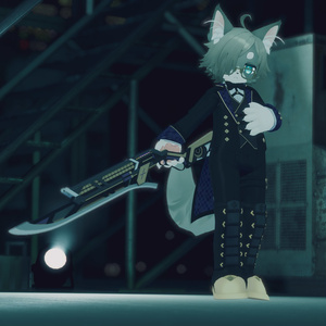 【VRChat想定3Dモデル】ガンブレード「TEA-RAZOR」 缩略图 9