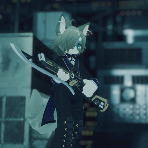 【VRChat想定3Dモデル】ガンブレード「TEA-RAZOR」 缩略图 6