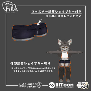 【VRChat想定3Dモデル】ジルちゃん向け追加衣装パック 缩略图 4