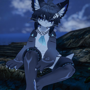 【VRChat想定3Dモデル】シャロくん向けマリンセーラー「DeepBlue」 缩略图 10