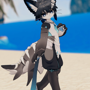 【VRChat想定3Dモデル】シャロくん向けマリンセーラー「DeepBlue」 缩略图 7