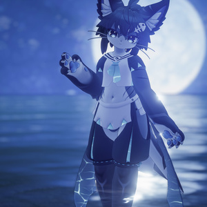 【VRChat想定3Dモデル】シャロくん向けマリンセーラー「DeepBlue」 缩略图 9