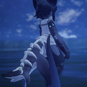 【VRChat想定3Dモデル】シャロくん向けマリンセーラー「DeepBlue」 缩略图 11