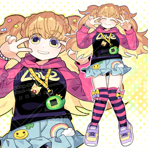 女児風ファッションガール立ち絵