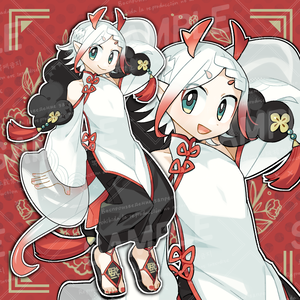 紅白の龍人立ち絵