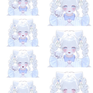 VRCHAT-Manukaマヌカ（捏脸和7个表情）-Face-BlendShape+ 7Animation 缩略图 4