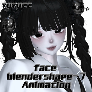 VRCHAT-shinra森罗1(捏脸和7个表情)-Face-BlendShape+ 7Animation 缩略图 3