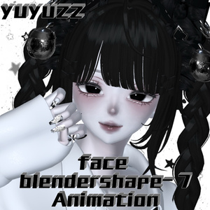 VRCHAT-shinra森罗1(捏脸和7个表情)-Face-BlendShape+ 7Animation 缩略图 2