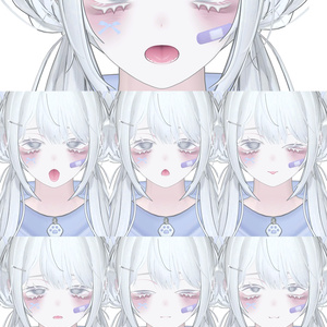 VRCHAT-shinano(1） -Face-BlendShape+ 7Animation 缩略图 2
