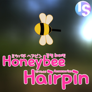 かわいいミツバチヘアピン『Cute honeybee hairpin』