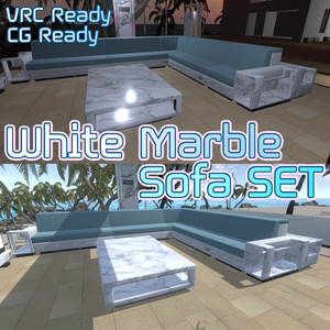 白い大理石オーダーメイドソファーセット 『Customized White Marble Sofa SET』