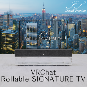 VRChat Rollable SIGNATURE TV,Remote control,Shelf SET