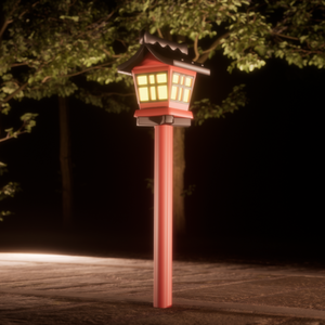 【無料配布】Unity／UE5で使える灯篭（FBX）