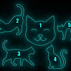 3D Cat Neon Signs