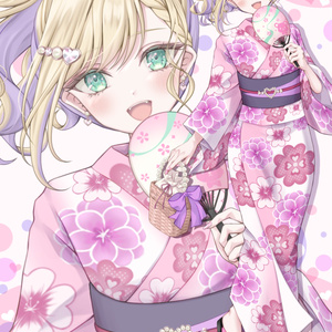 胡桃のあ浴衣ポストカード
