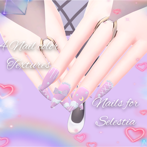 Pastel Nails for Selestia and Kikyo [セレスティアちゃん用] [ 桔梗用]