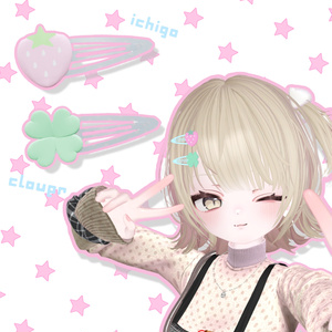 【Free】clover ichigo ヘアアクセサリー ໒꒱.+ﾟ 缩略图 2