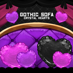 【無料＆有料】GOTHIC SOFA【イラスト素材】