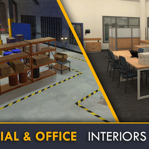 Industrial & Office Interiors Asset Pack 「産業およびオフィスのインテリア」