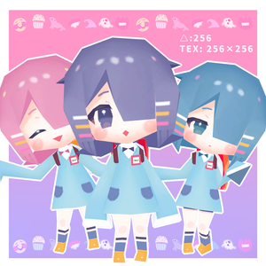【オリジナル３Dモデル】スウシラちゃん【256】