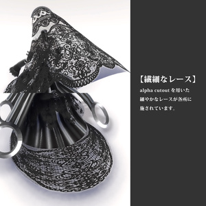 3D衣装モデル『Gothic dress 黑宗架-コクソウカ-』