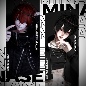 小悪魔ショートウルフ【10アバター対応/VRC Hair】Halloween向け髪型 缩略图 12