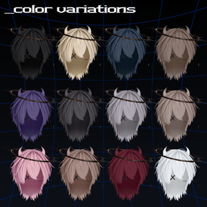 小悪魔ショートウルフ【10アバター対応/VRC Hair】Halloween向け髪型 缩略图 16