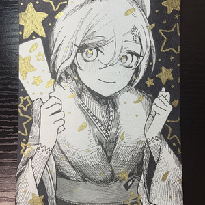 【原画】羽子板で勝負！