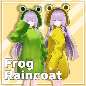 【 萌に対応  】 Frog Raincoat