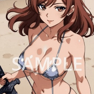 가슴이 흔들리는 수영복 미소녀×무장/한여름 비치 10초...