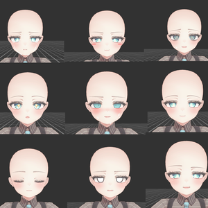 Manuka face pack defalt + 14 face // マヌカ表情パッケージ 基本表情+14表情