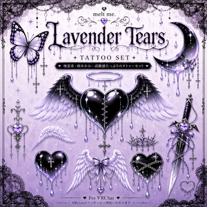 Lavender Tears Tattoo
