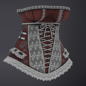 Corset Top コルセットトップ  [VRChat Asset] | [3D Asset]