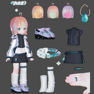 【発売セール】SF風 服装セット【まめふれんず対応/MA対応】
