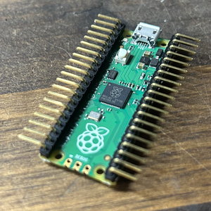 Raspberry Pi Pico(microUSB) L字ピンヘッダー　ハンダ付け済み