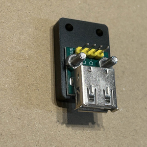 Raspberry Pi PICO （GP2040-CE)　USBパススルーコネクター　配線付