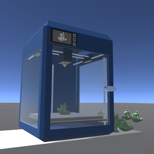 【VRChatワールドギミック】Udonつき3Dプリンタ【U1S 3D Printer】
