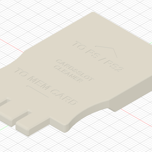 PS用メモリーカード＆スロットクリーナー（3Dプリントデータ）