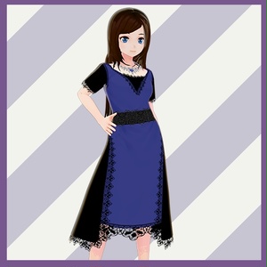 [Free / Vroid ] Medieval Dress texture 