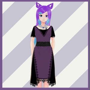 [Free / Vroid ] Medieval Dress texture |  outfit