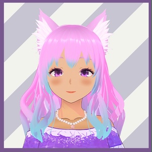 [ Free / Vroid ] Model 3D + Dress outfit