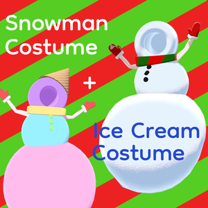 Snowman + Ice cream Costume