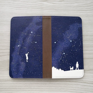手帳型スマホケース　夜空の大三角