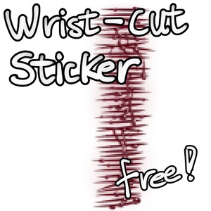 Wrist-cut sticker texture