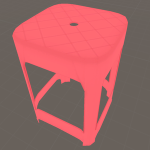 포장마차의자 (プラスチック製の椅子, plastic chair)