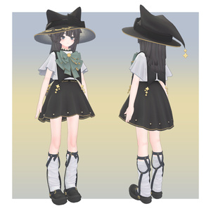 留守番猫のきゅーろん / オリジナル3Dモデル 缩略图 3